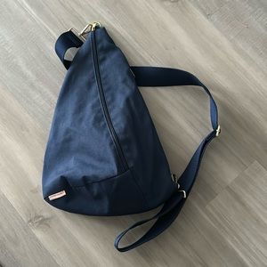 Logan & Lenora Blue Sling Bag - Original Size